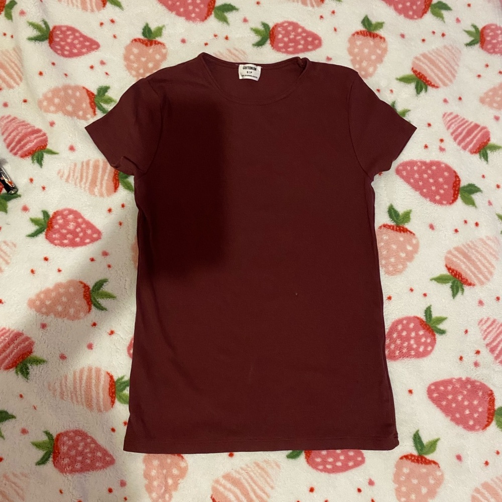 cotton on ribbed tee